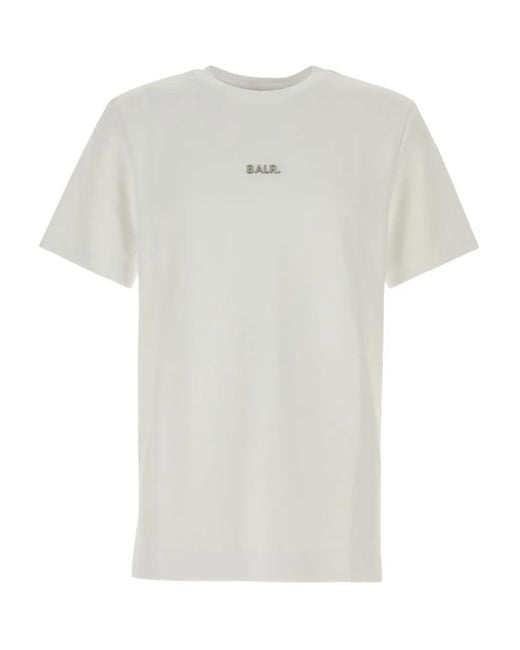 BALR White Logo-Plaque T-Shirt for men