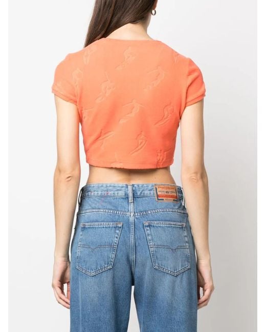 DSquared² Cropped Top in het Orange