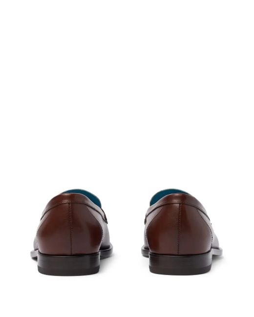 Scarosso Brown Leather Slip-On Loafers for men