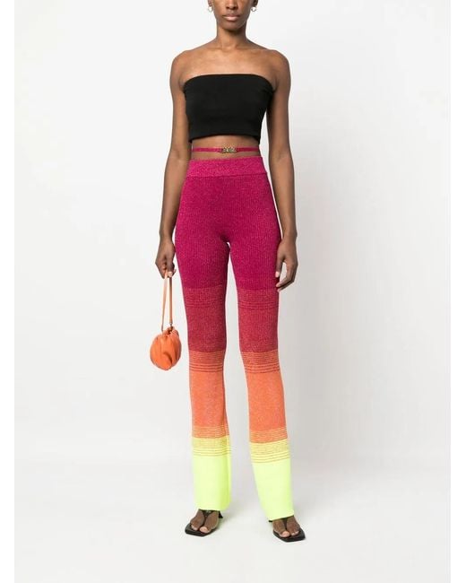 Gcds Red Pants With Shaded Effect