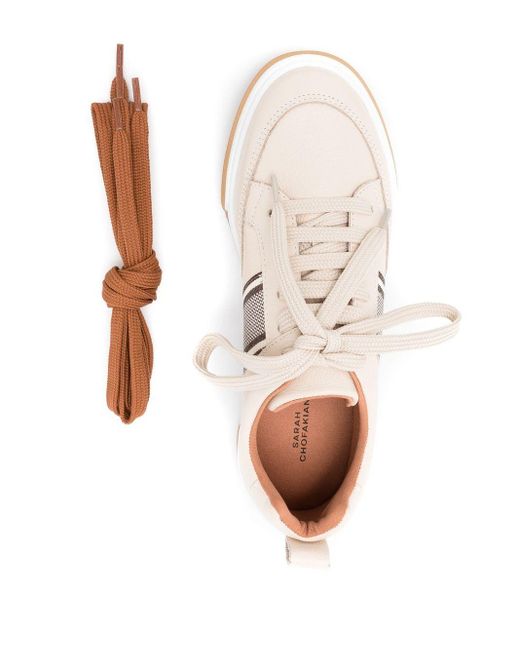 Sarah Chofakian Lady Bird Low-top Sneakers in White | Lyst