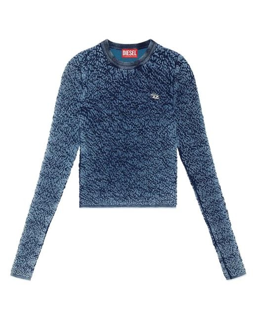 DIESEL Blue M-Creta Shirred Top