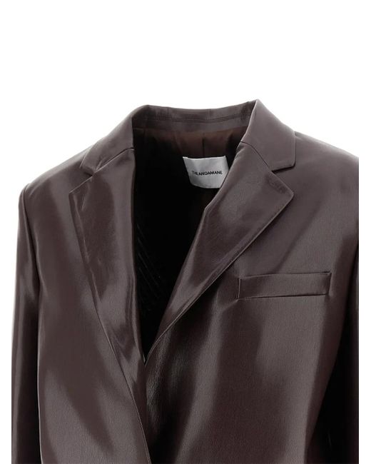 ANDAMANE Black Single-Button Blazer