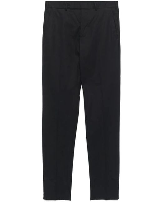 Zegna Black Tapered Trousers for men