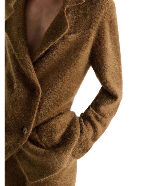 Dorothee Schumacher Brown Double-Breasted Jacket