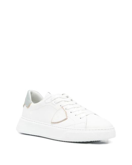 Philippe Model White Temple Sneakers for men