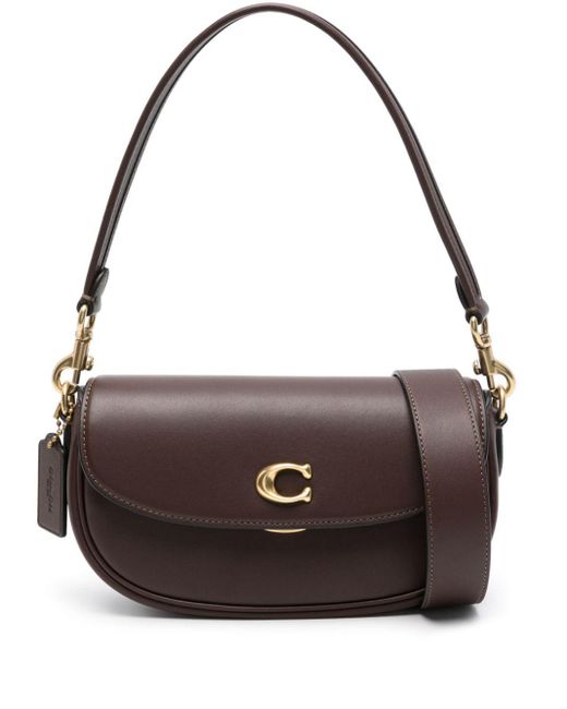 COACH Brown Emmy 23 Saddle Bag