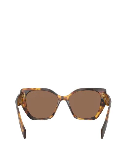 Prada Brown Logo-Detail Sunglasses