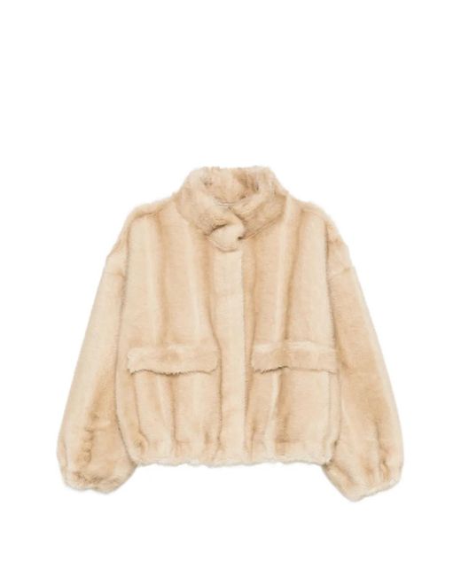 Apparis Natural Iris Funnel-Neck Jacket