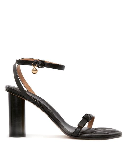 J.W. Anderson Black Paw Leather Sandals