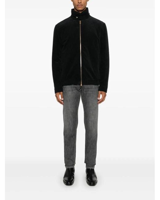 Brunello Cucinelli Black Corduroy Jacket for men