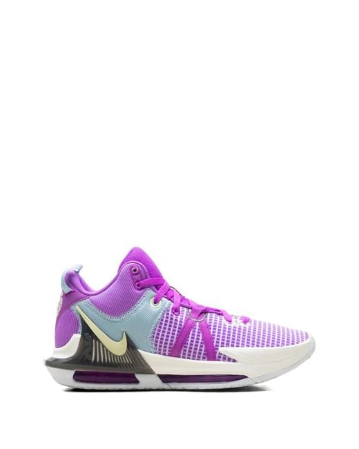 Nike Pink Lebron Witness 7 Sneakers for men