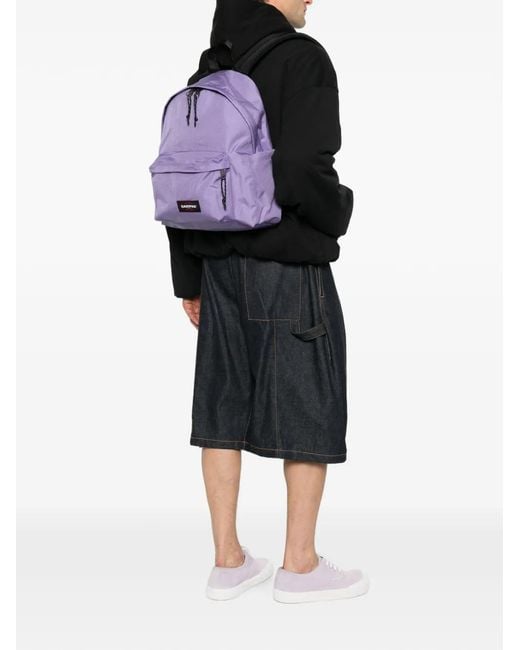 Eastpak Purple Logo-Patch Zip-Fastening Backpack