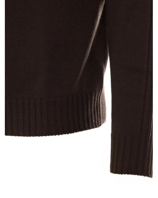Dondup Black Crew-Neck Long-Sleeve Sweater for men