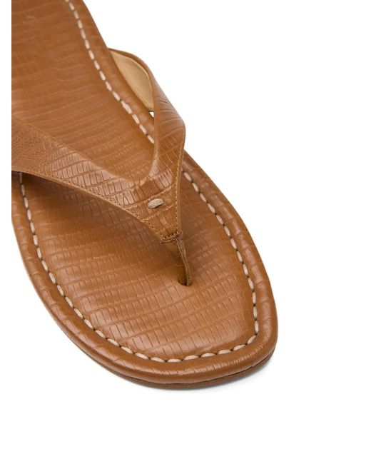 Marsèll Brown Lizard-Effect Sandals for men