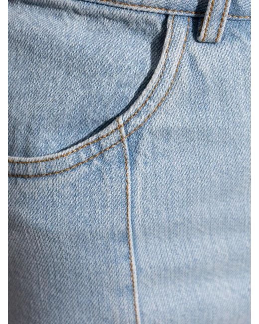Gestuz Blue Vella Mini Skirt