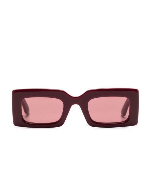 Alexander McQueen Pink Bold Rectangle-frame Sunglasses