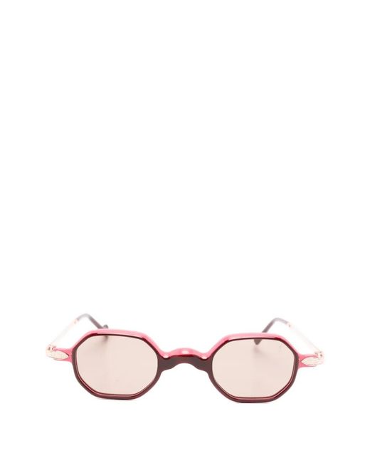 Eyepetizer Pink Boca Geometric Sunglasses