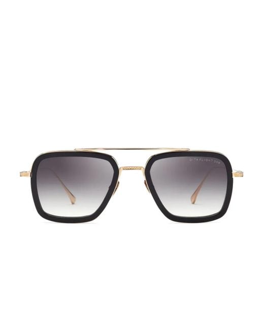 Dita Eyewear Black Geometric-Frame Sunglasses for men