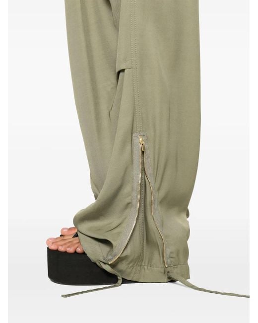 Golden Goose Deluxe Brand Green Military Cargo Trousers For