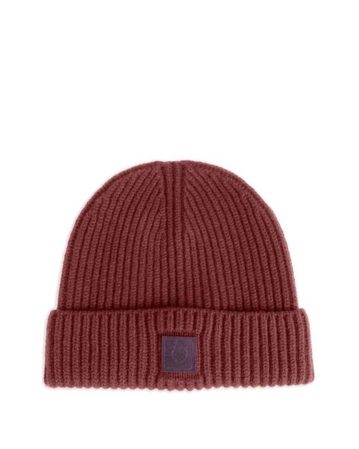 Ferragamo Red Knitted Beanie
