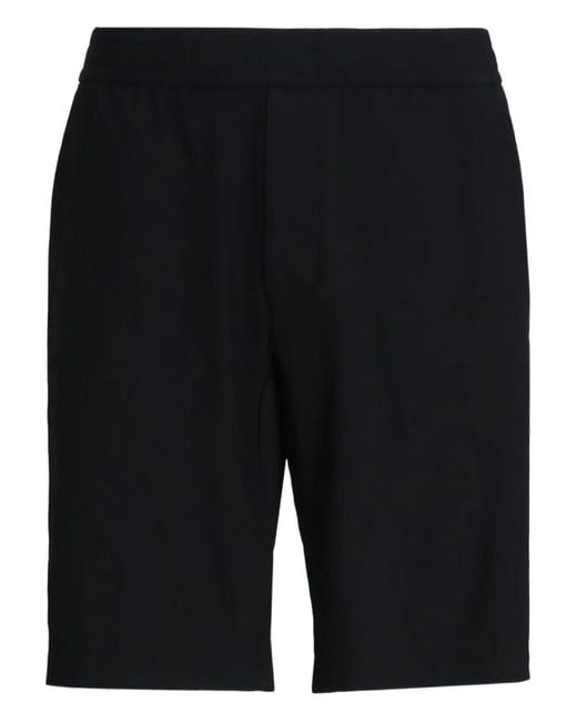 Pantalones cortos con cinturilla elástica Boss de hombre de color Black