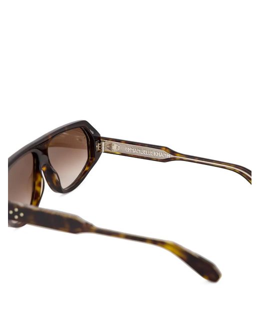 Emmanuelle Khanh Gray Ozone 360 Geometric-Frame Sunglasses