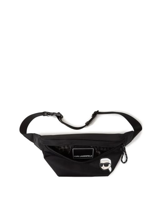 Marsupio Ikonik di Karl Lagerfeld in Black da Uomo