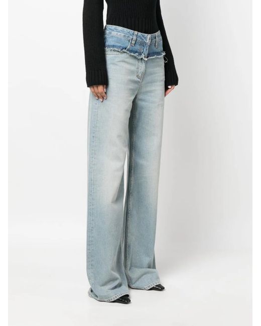 Givenchy Blue Low-Rise Straight-Leg Jeans