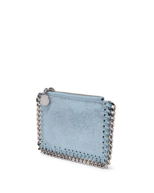 Cartera con ribete de cadena Stella McCartney de color Blue
