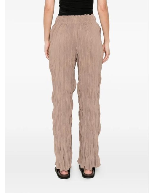 GONGDID DESIGN Natural Pleated Trousers