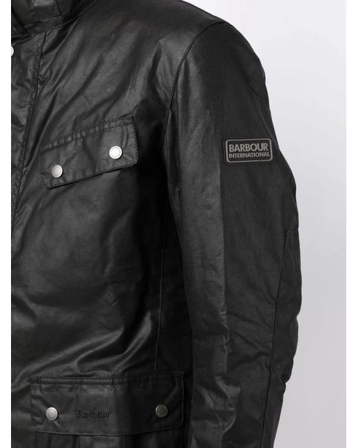 Barbour Black Tourer Duke Wax Jacket for men