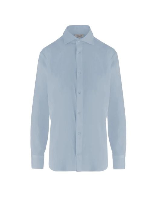 HER SHIRT HER DRESS Blue Long-Sleeve Button-Up Shirt