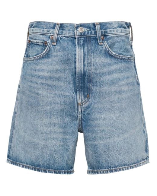 Agolde Blue Stella Jeans-Shorts