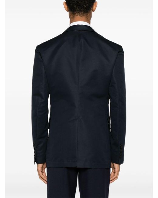 Tom Ford Blue Zipped-up Single-breasted Blazer for men