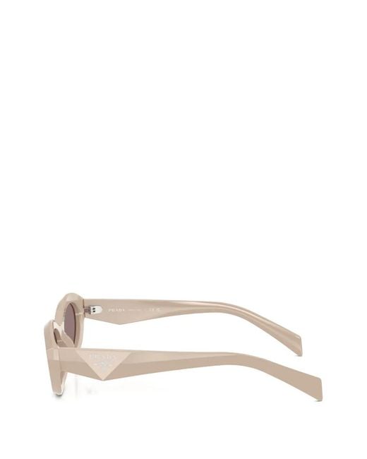 Prada Pink Geometric-Frame Sunglasses