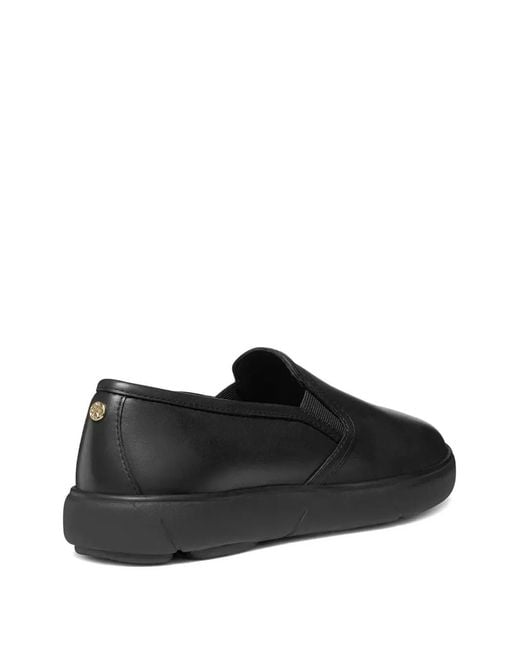 Geox Black Baskets Sans Lacets