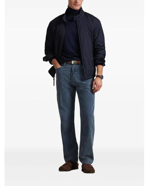 Polo Ralph Lauren Blue Corduroy-Texture Trousers for men