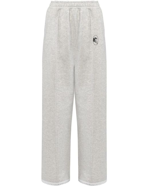 Sleeper Trainingsbroek Met Logoprint in het White