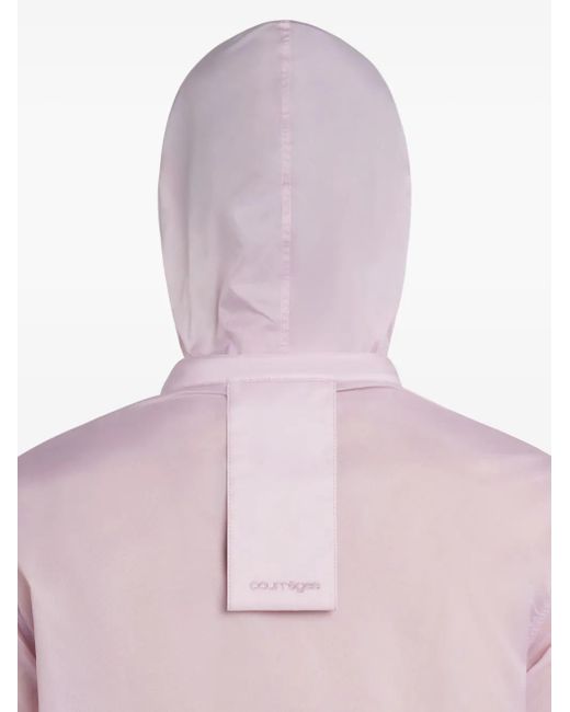 Courreges Pink Hooded Windbreaker for men