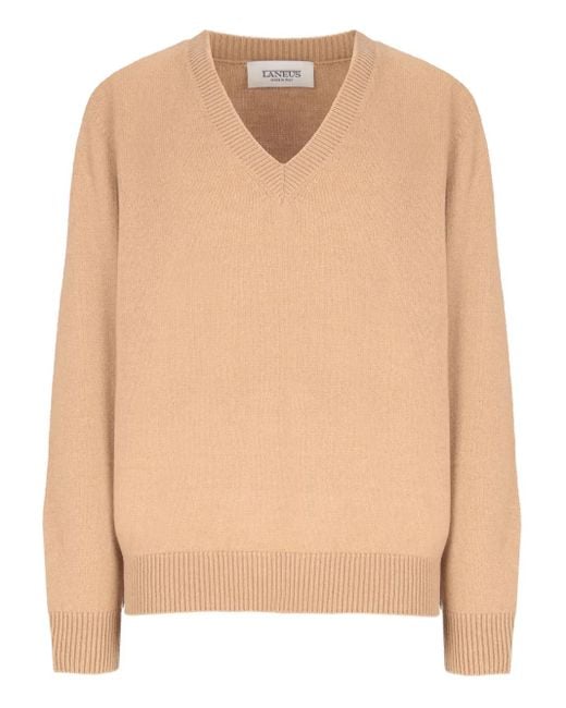 メンズ Laneus V-neck Sweater Natural