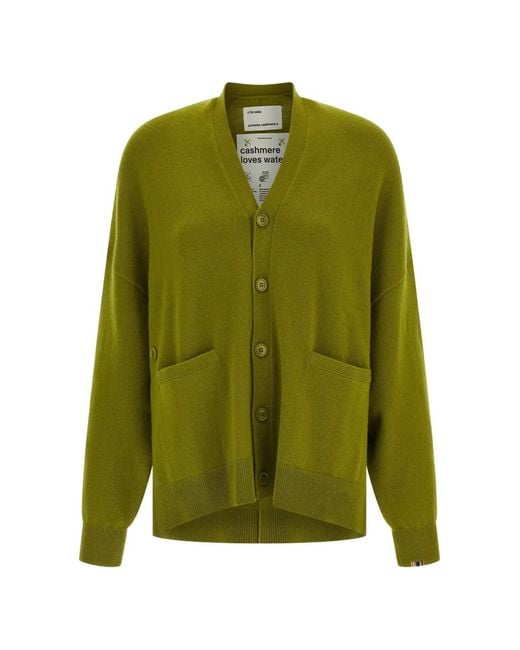 Extreme Cashmere Green Nº24 Tokio V-Neck Cardigan