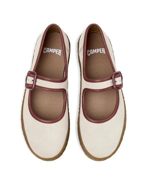 Ballerines Peu Terreno À Bride À Boucle Camper en coloris White