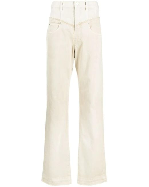 Isabel Marant Natural Noemie Straight Jeans