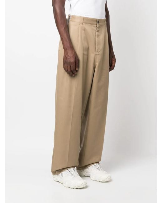 Maison Margiela Natural X Pendleton Checked Trousers for men