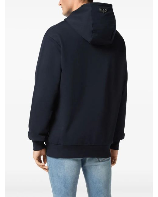 Philipp Plein Blue King Hoodie for men