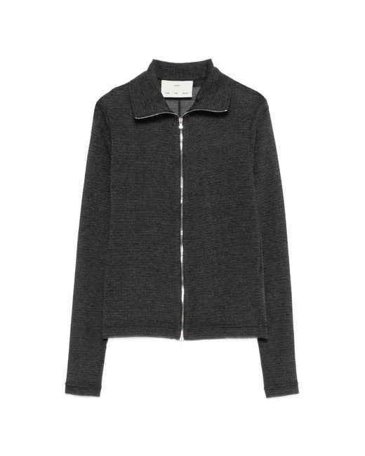 Song For The Mute Black Zip Knitted Sweater