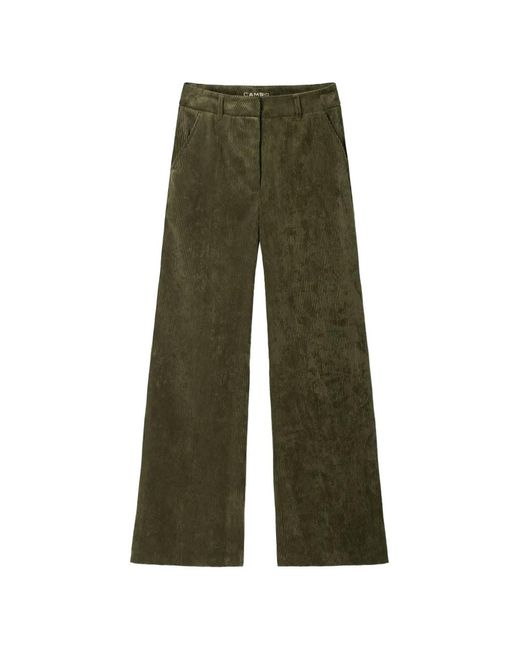 Cambio Green Amelie Corduroy Trousers