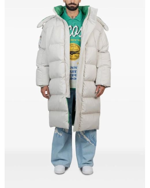 メンズ Lacoste キルティング コート White