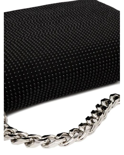 DKNY Black Rhinestone-Embellished Shoulder Bag